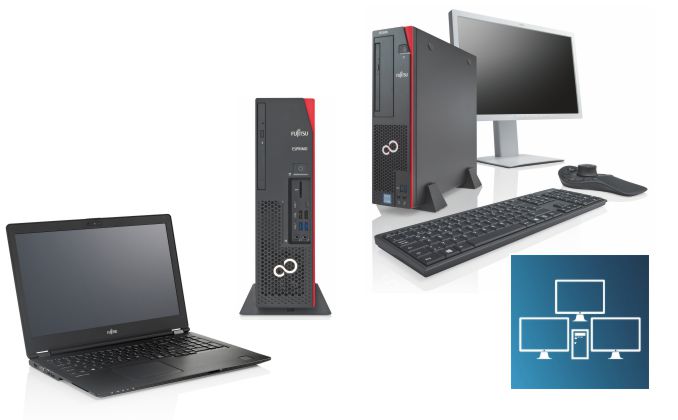 Roll out Fujitsu Notebooks Desktop PC Workstations Monitore