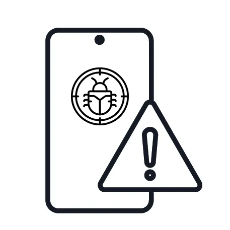 Infiziertes IoT Icon