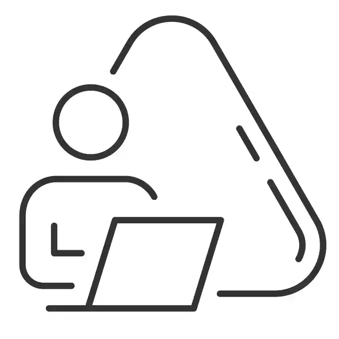 Komplexe Netzwerke Homeoffice Icon