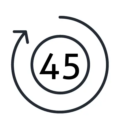 45 Tage 24/7 Monitoring Icon