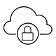 Schutz Rechenzentrum Cloud Icon